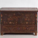 Antique storage trunk dated 1861 #23