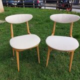 Paire de chaises Baumann Licorne entièrement restaurées