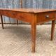 Antique cherry farmhouse table with 2 drawers and 1 pull-out