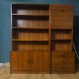 Shelf, 2 sections, rosewood veneer, 1960s/70s. 20th century