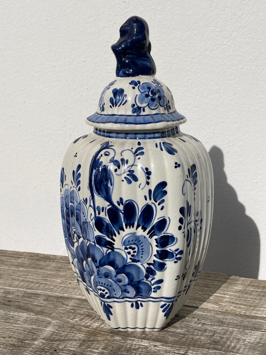 Pot couvert Delft bleu et blanc