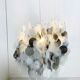 Mid century glass chandelier, 1970s