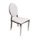 White skai chair and chrome legs