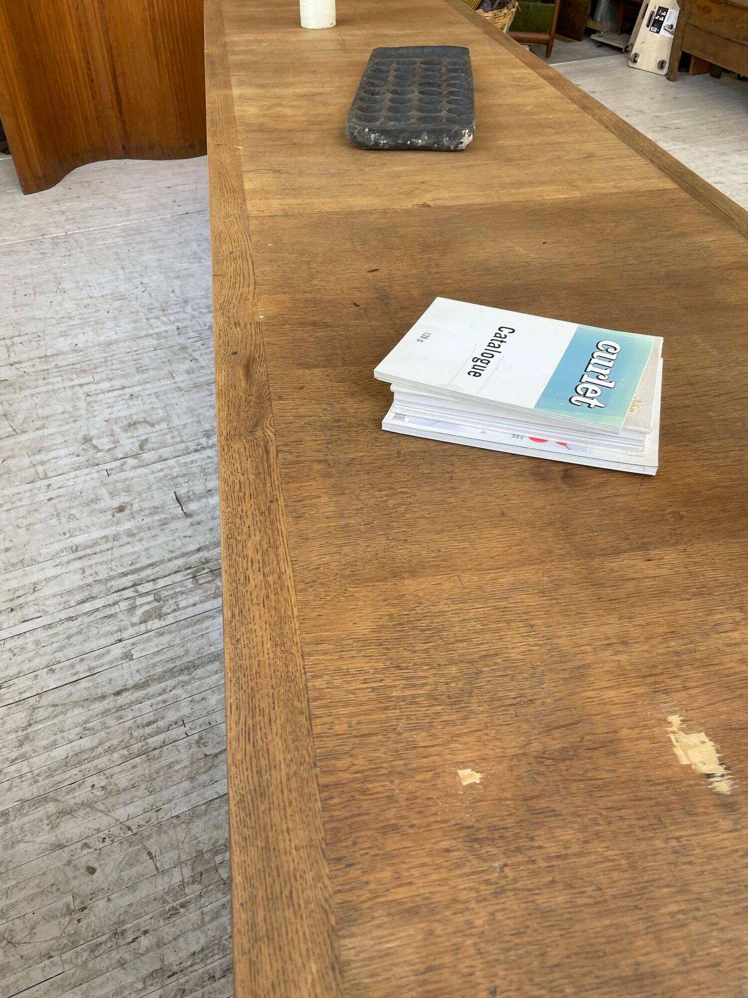 Two-sided counter sliding doors oak XXL 4m enfilade