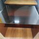 Coffee table / accent piece by Michel Dumas in smoked plexiglass – year