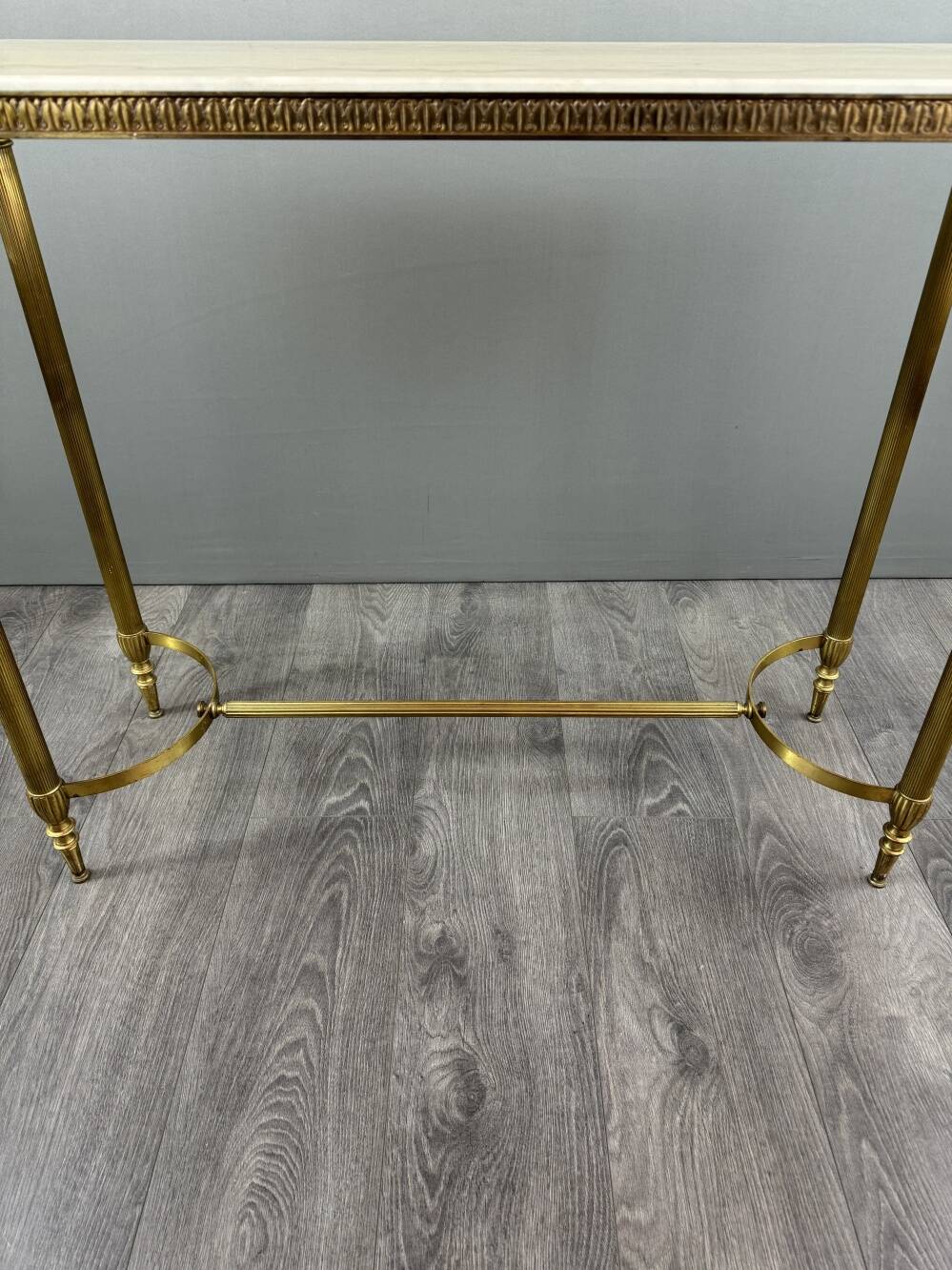 20th Century Gilt Brass and Marble Console Table