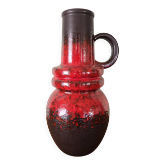 Vase scheurich 428-48 en céramique west germany - design années 70 fat lava