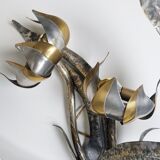 Flower wall lamp by Isabelle & Richard Faure, 1970s