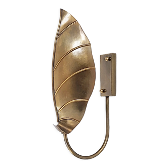 Vintage leaf wall lamp 1970