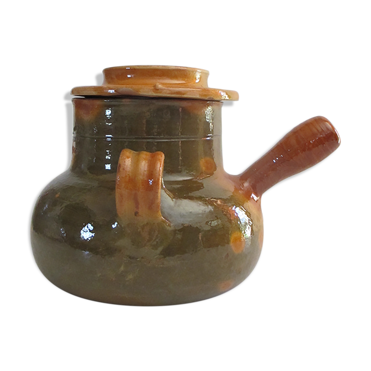 Pignate (in Provence) or glazed terracotta pot.