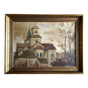 Huile sur toile, école