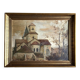 Oil on canvas, 20th-century school, Church of Vexin.