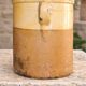 Large Italian glazed terracotta preserving jar, two-coloured, late 19th century.
