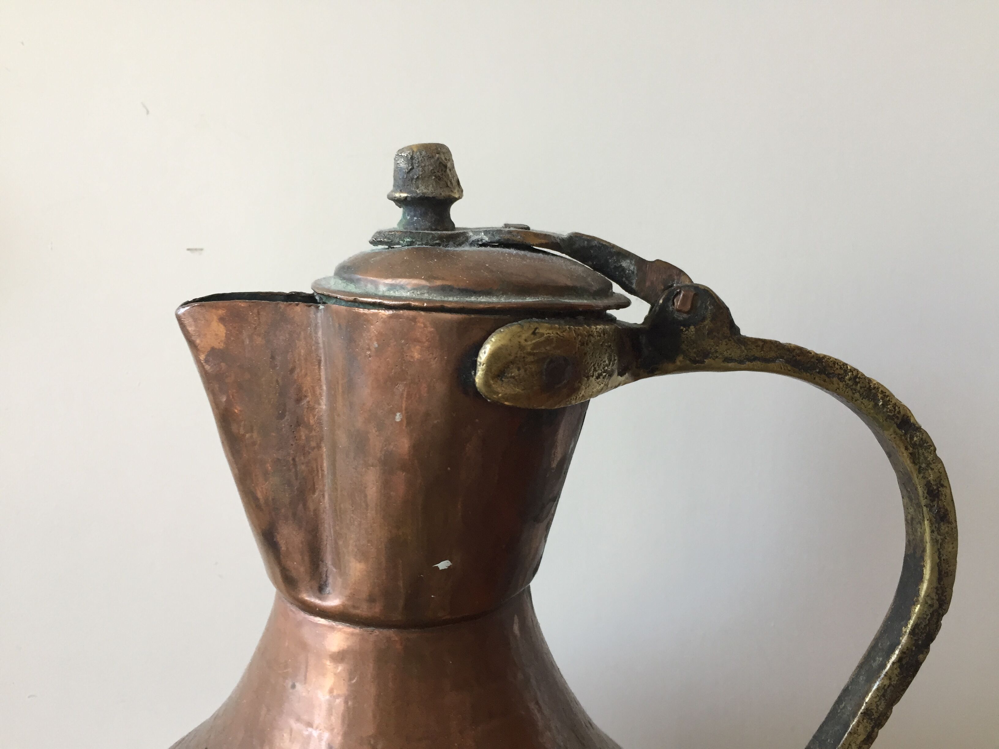 Turkish copper ewer antique