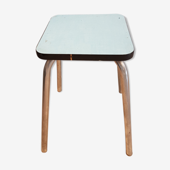 Tabouret formica bleu ciel