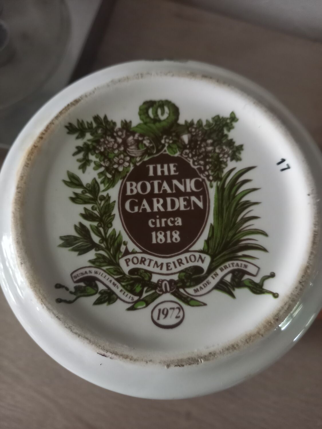 Pot faïence anglaise Portmeirion vintage