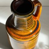 Vintage glazed ceramic amphora vase – west germany