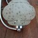 Old Art Deco wall lamps chrome and granite glass