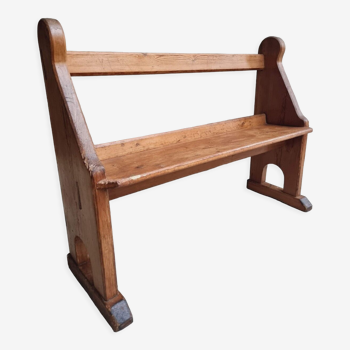 Banc antique en bois banc d’église banc hall 120 cm