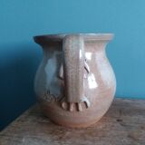 Stoneware ice bucket signed