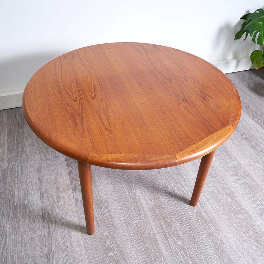 Table à manger extensible style scandinave 1960