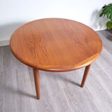 Table à manger extensible style scandinave 1960