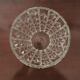 Glass vase diamond pattern in relief
