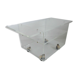 Plexiglass table by David Lange for "the invisibles of the swamp"
