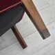 1950s, Danish armchair, original condition, furniture velour, beech wood.