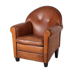 fauteuil en cuir de mouton