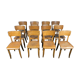 Suite de 12 chaises bistrot année 1950