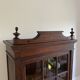 Parisian cupboard Bookcase Bonnetière glazed with small vintage tiles