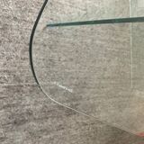 Vintage Ikea glass coffee table