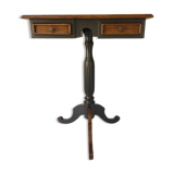 Pedestal table with drawers