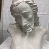 statue bust bearded man in plaster