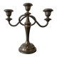 Bougeoir, silver metal candelabra