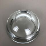 Murano heavy clear glass shell bowl, by Gino Cenedese Italy, 1960