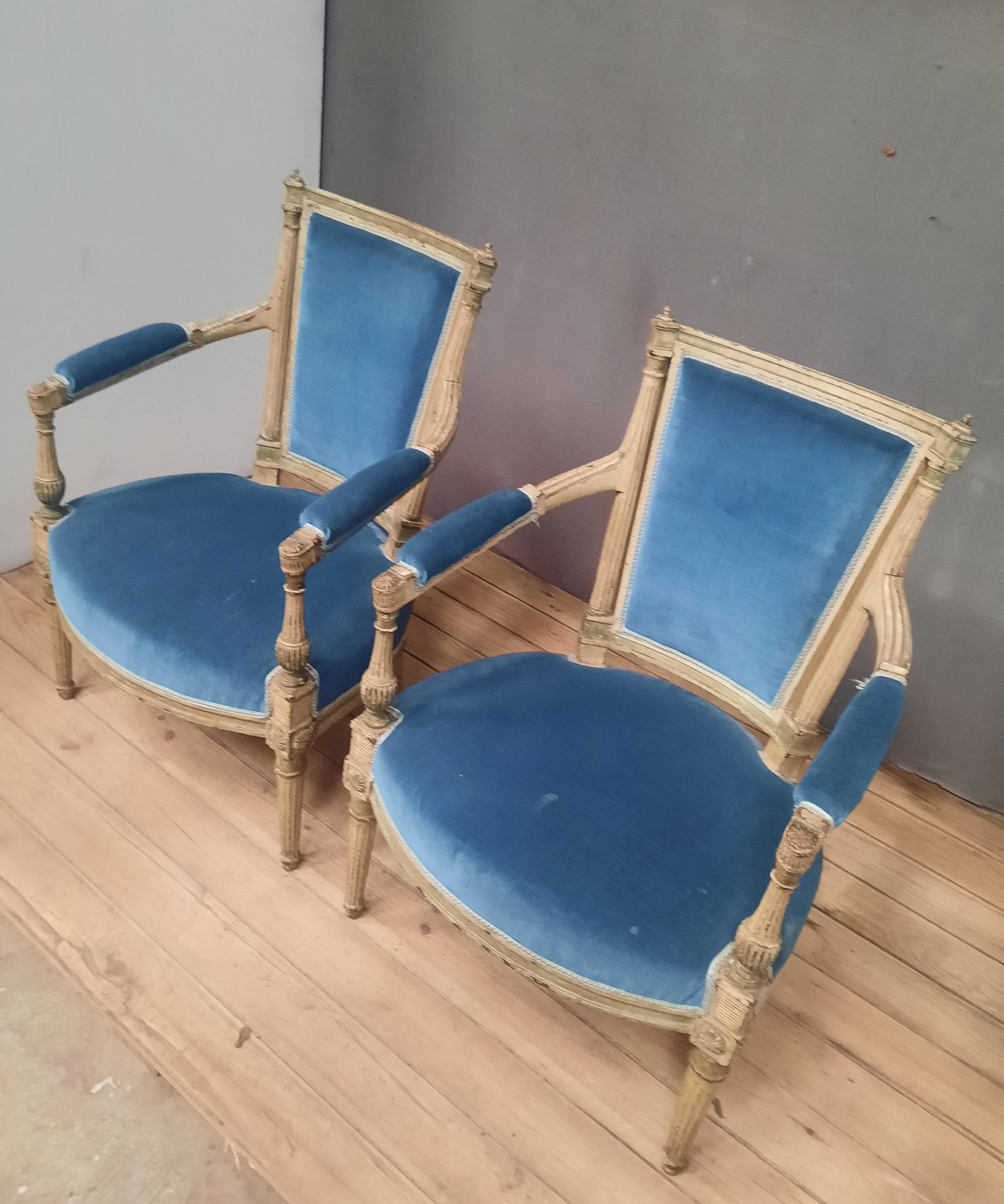Pair of Directoire armchairs