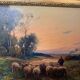 Oil on Canvas Brigitte Langevin (19th-20th Century) – Flock of Sheep