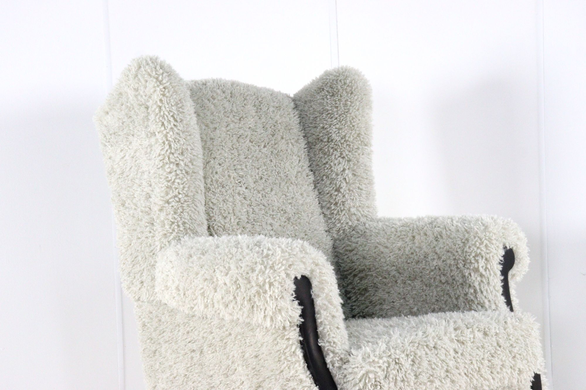 Armchair grey Doodle Retro Fully Restored - new upholstery