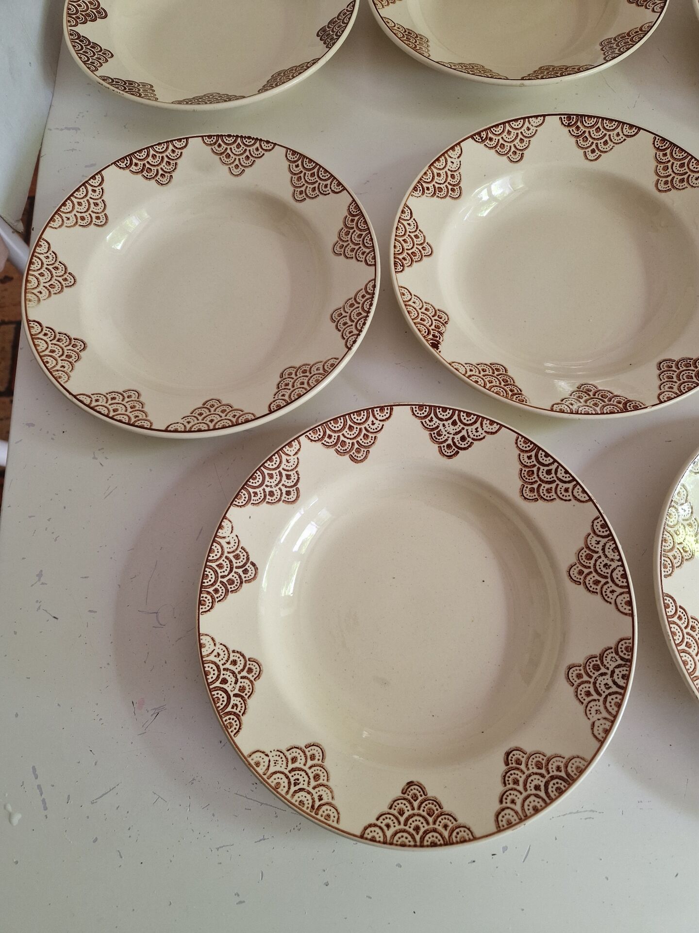Set of 12 Deep Plates Saint Amand Model 4054