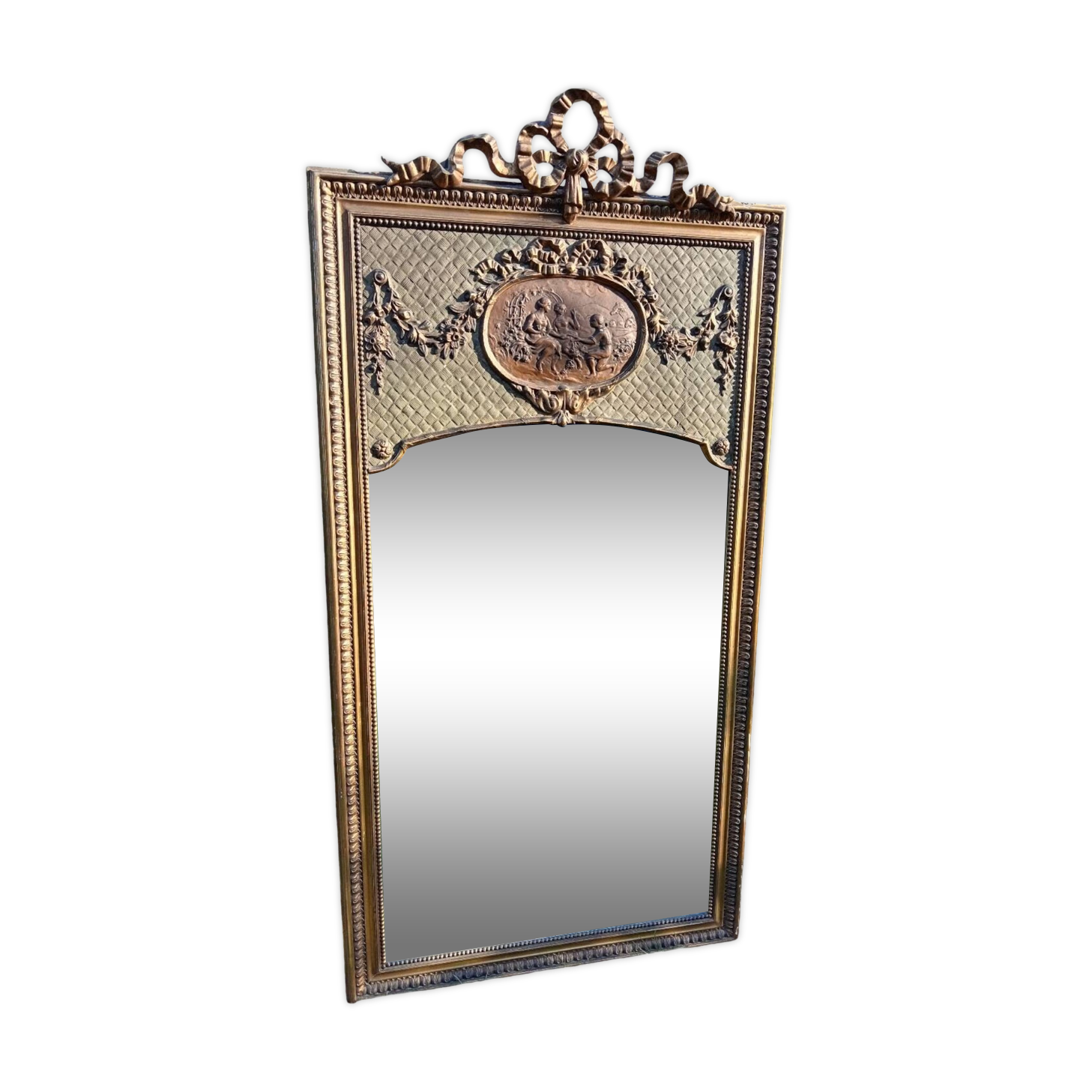 Antique trumeau mirror