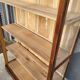 Art Deco oak museum display case