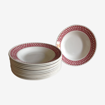 Pack of 12 soup plates