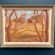 Original Swedish Oil on Panel – "Autumn Landscape" – Signed – Vintage and Framed – 46 × 36 cm (18.1" × 14.2")