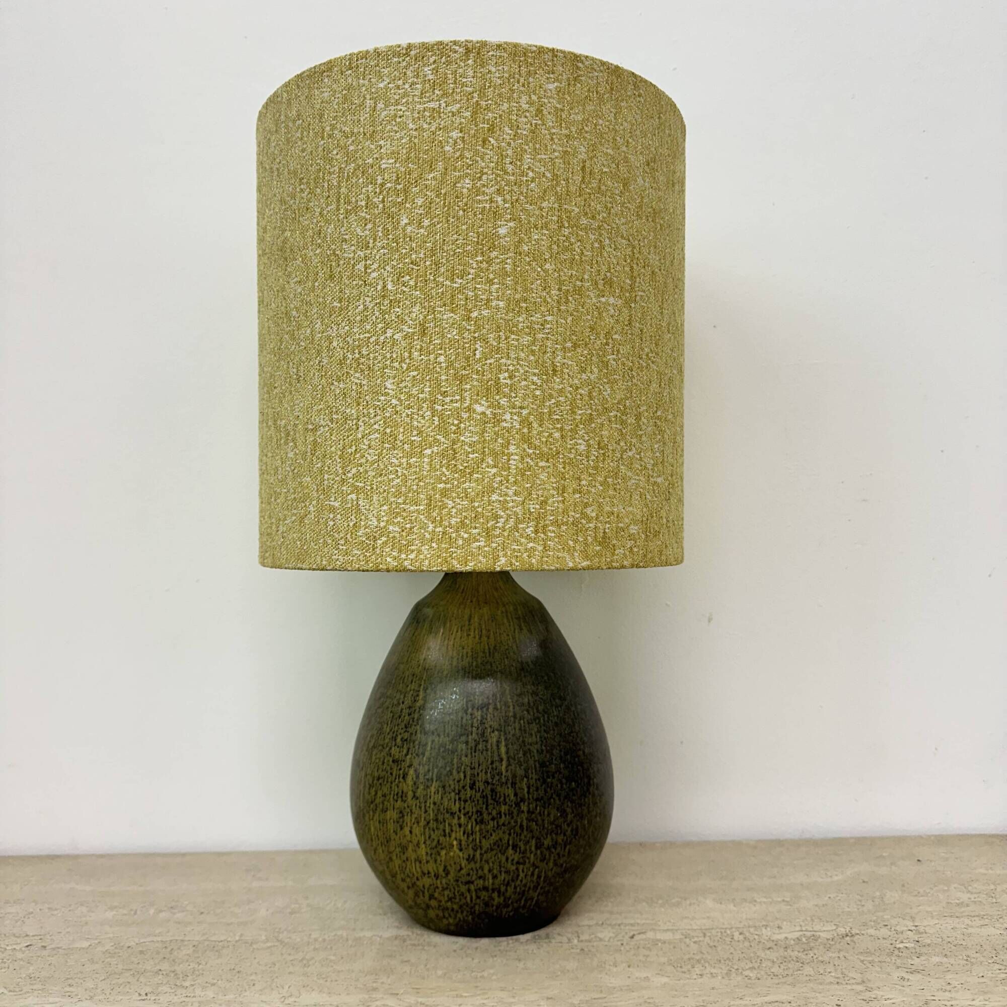 Vintage ceramic table lamp , 1970s German
