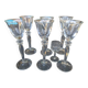 Footed liqueur glasses