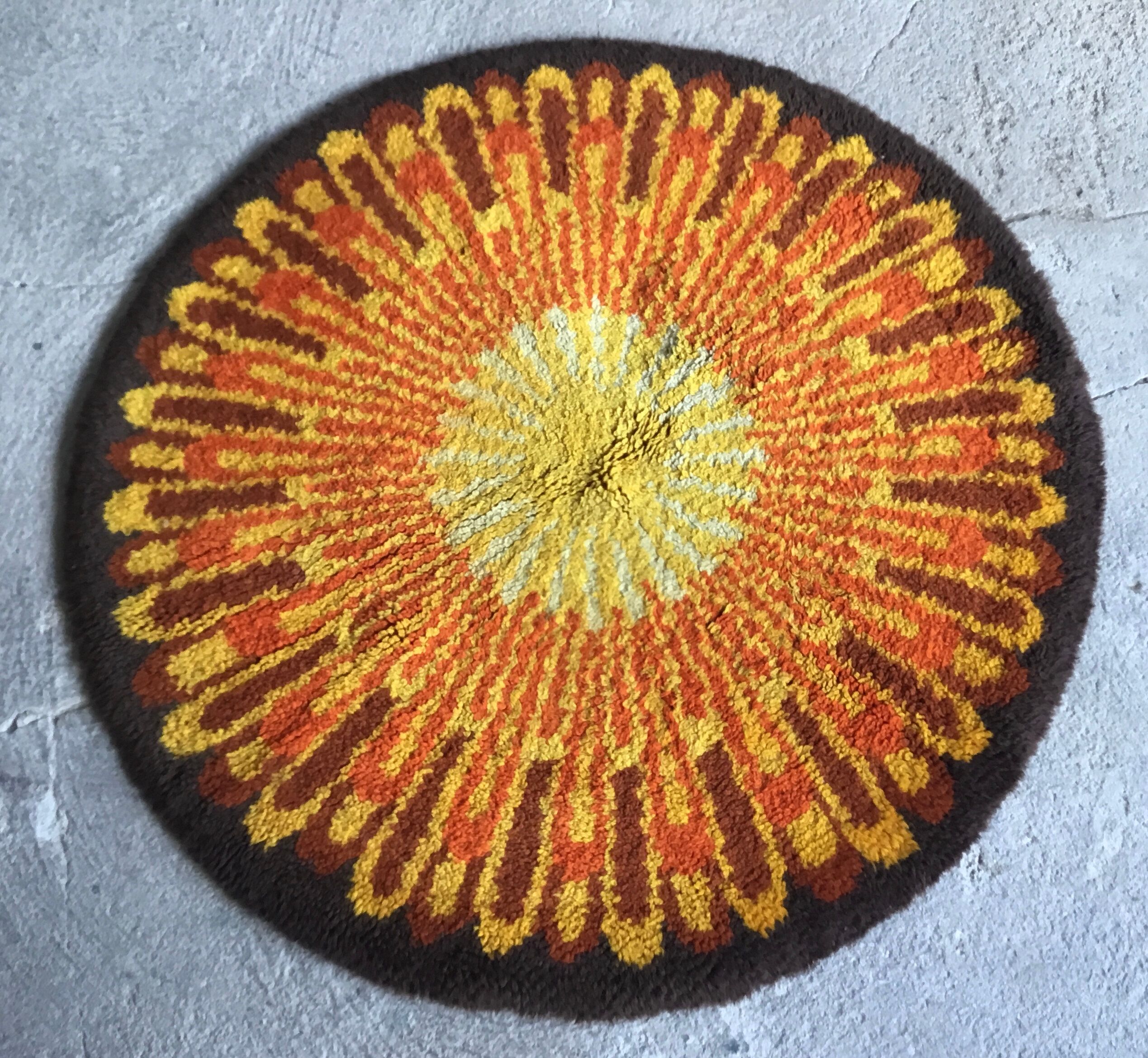 Round carpets Desso vintage psychedelic - 1960