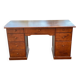 Solid pine wood desk with 8 drawers