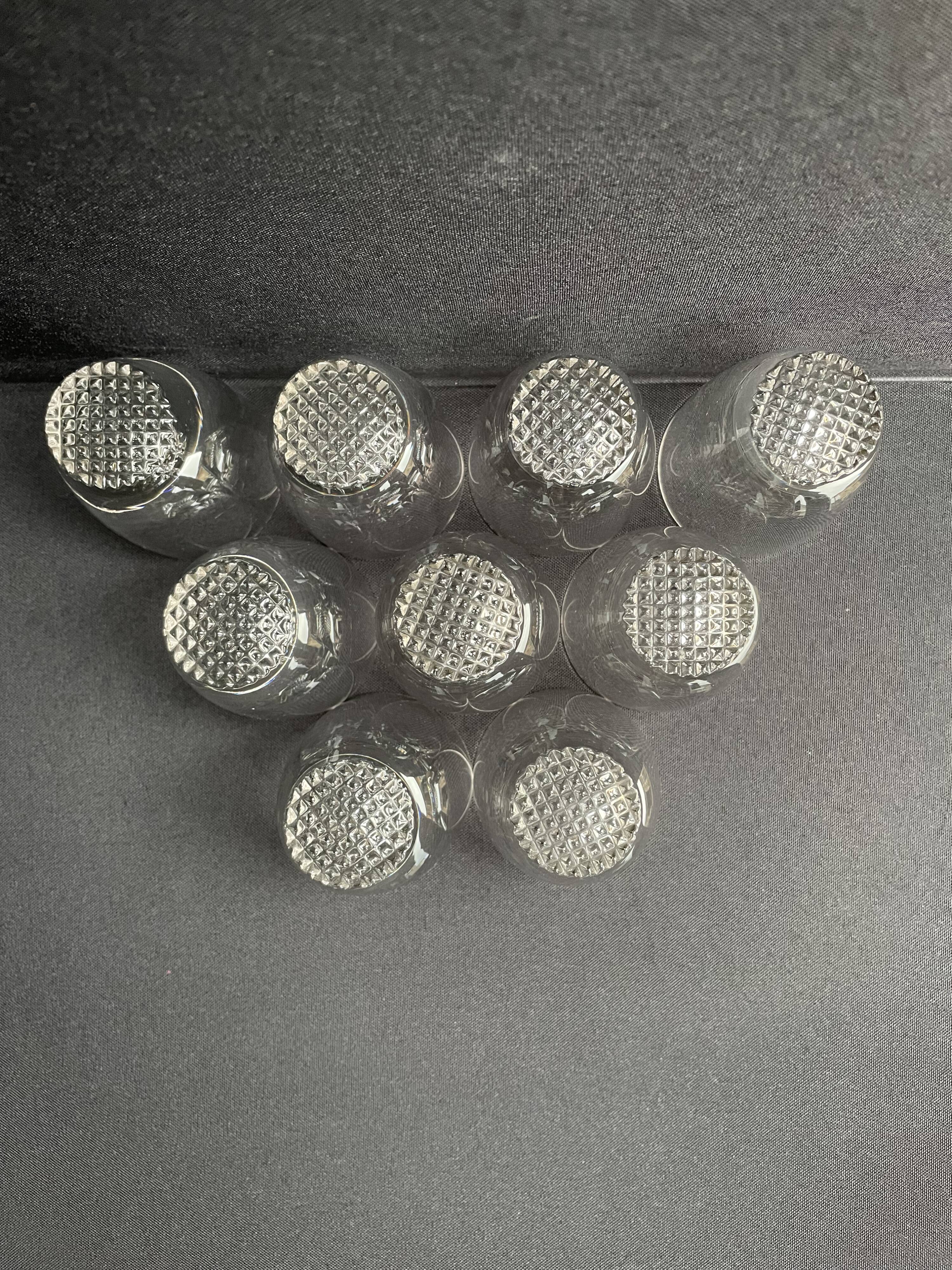 Large glasses (9) - Mid-century modern - Crystal